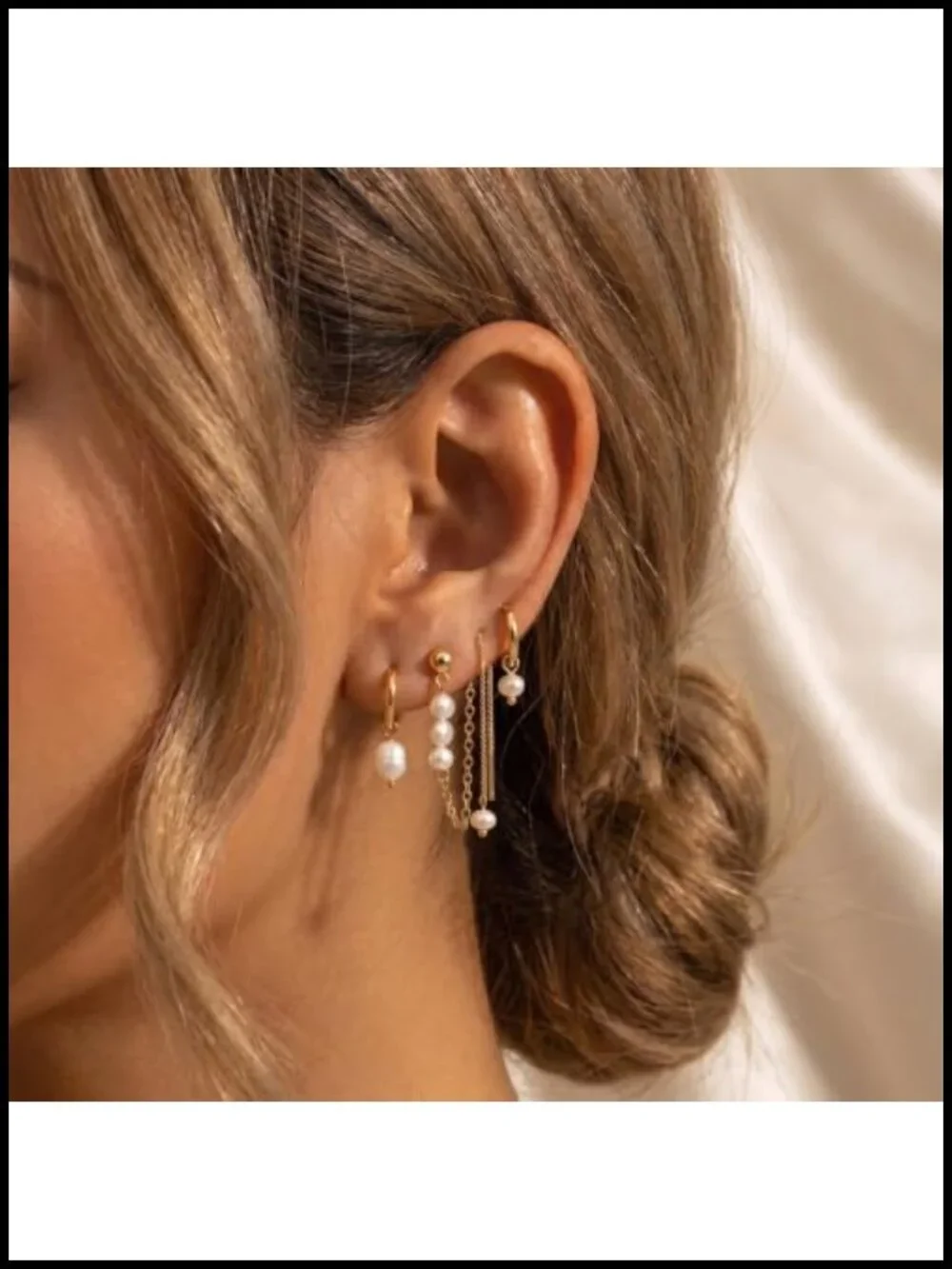 4pcs Dainty Huggie Earrings Set 14K Gold Plated Hypoallergenic for Women
